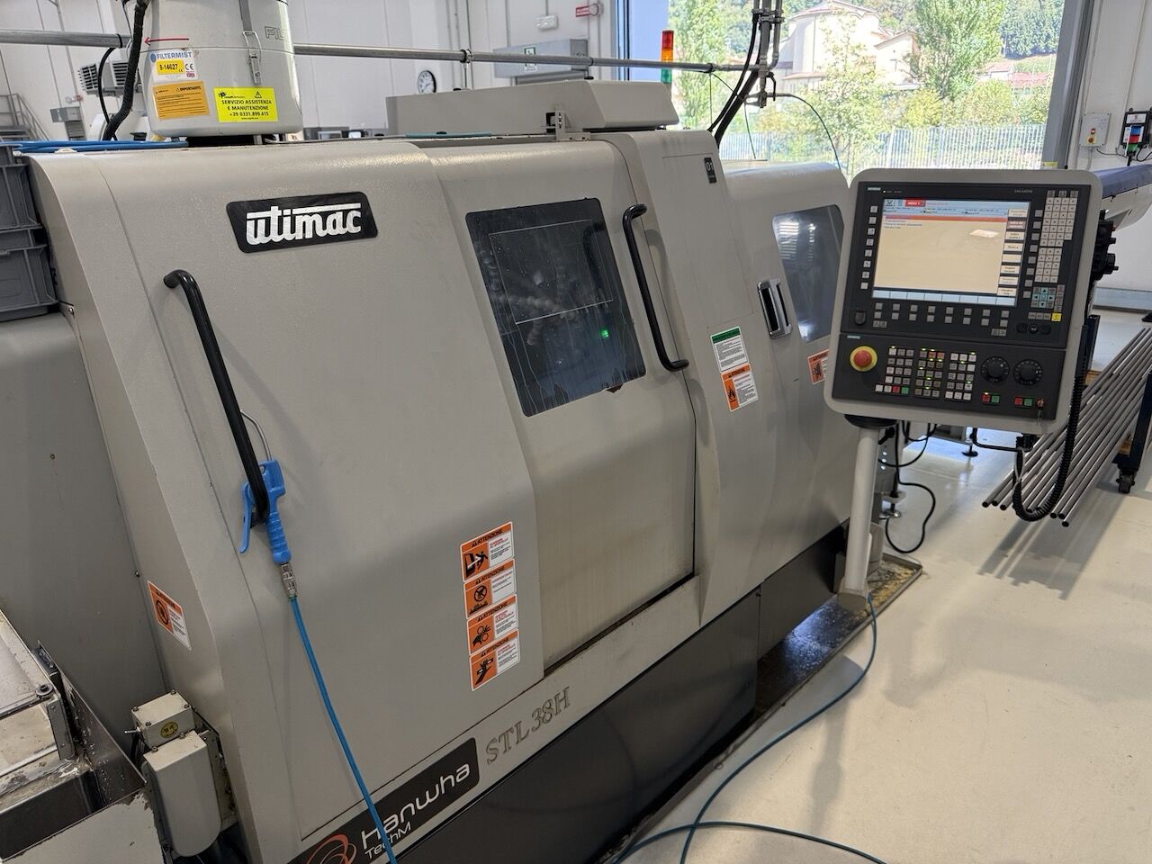 Wiederverkauf Drehbänken verschiebbarer Spindelstock Hanwha STL 38 H gebraucht