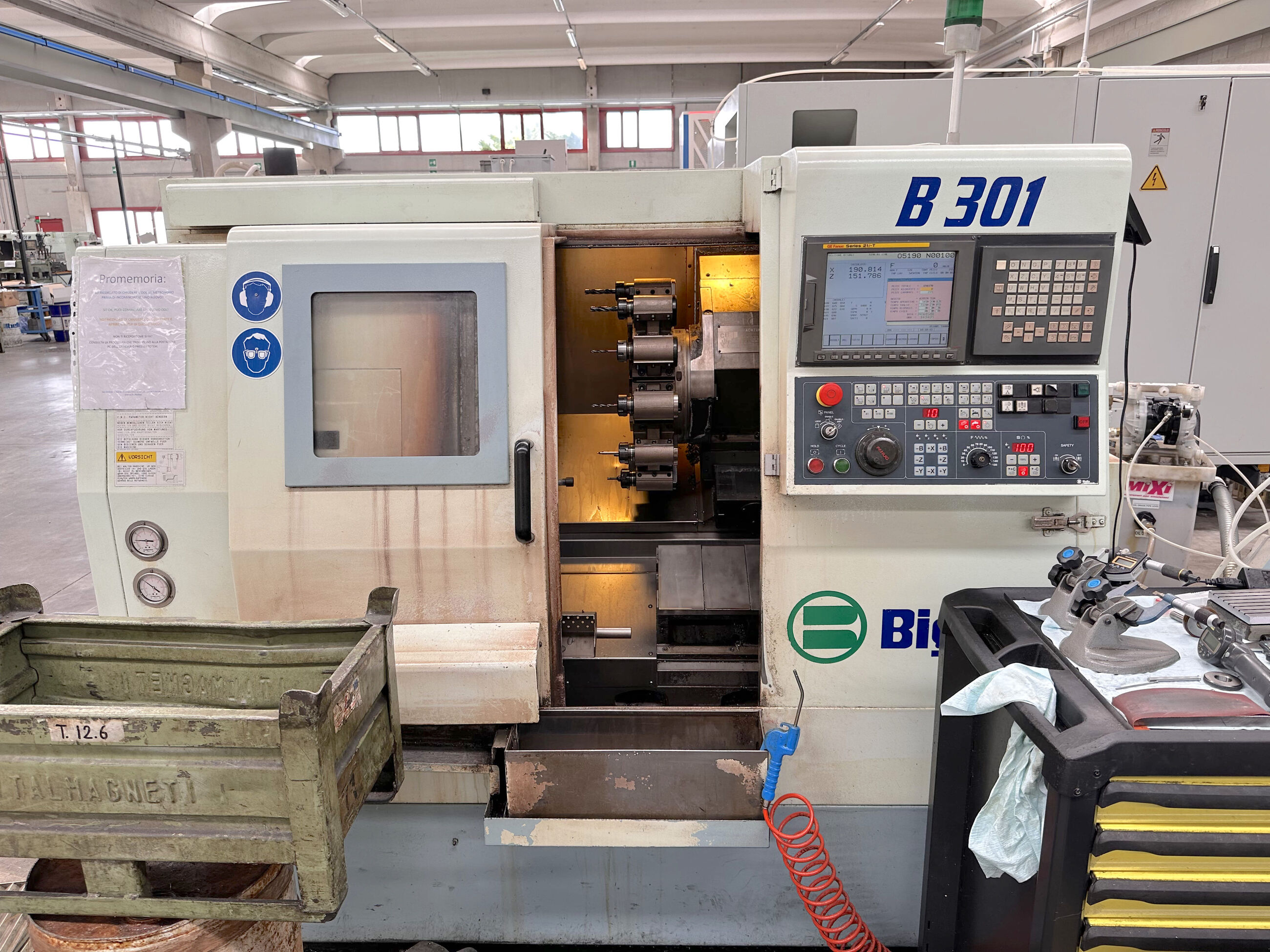 Wiederverkauf Drehbänken CNC BIGLIA B301 gebraucht